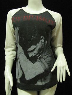 lan Curtis JOY DIVISION Vintage Jersey T Shirt Women M