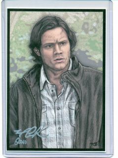 Supernatural Jared Padalecki Sam 4 x 6 Sketch Card Print Proof