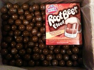 Dubble Bubble ROOT BEER Gumballs 5lbs Approximately 275 Gum Balls