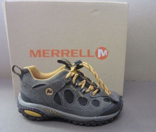 Merrell Iggy Toggle Kids Bungee cord(Khaki)/Ye​llow Walking trainers