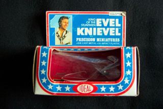 ORIGINAL VINTAGE EVEL KNIEVEL EMPTY BOX (FOR THE FUNNY CAR) BY IDEAL