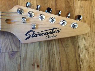 Starcaster by fender Black and White Standard Guitar