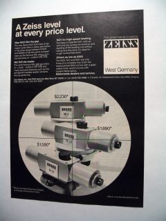 Zeiss Ni 2 22 21 Automatic Engineers Level print Ad