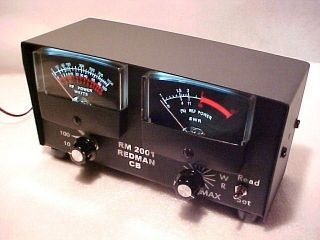 Redman Cb Stop RM2001 Radio SWR WattMeter 1000 Watt Meter & Black Back 