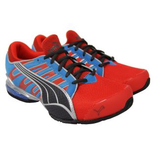 Puma Mens Voltaic 3 NM 18603418 Red Blue Running Atheltic Shoes 10.5