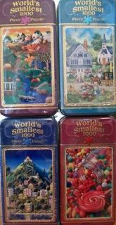 WORLDS SMALLEST JIGSAW PUZZLES   COMPLETE SET OF FOUR