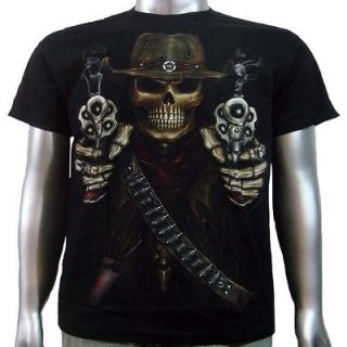  Colt Revolver Pistol Gun Glow In Dark Ink Tattoo Men T shirt Size L