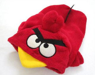 Pet Dog Cat Angry Birds Costume Hoodie Clothes XS S M L XL XXL   Red 