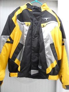   Guard Black and Yellow Motorcycle Jacket Size 54/64 100% Waterproof