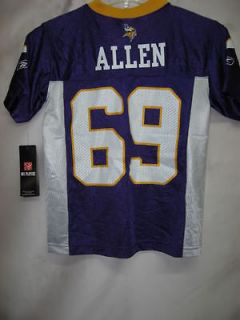 NFL Minnesota Vikings Youth Jersey Jared Allen Purple New With Tags 
