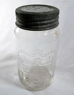 crown mason jar in Jars