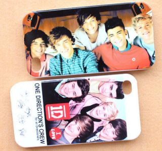 1D One Direction CREW HARD BACK Case Cover for iphone 4 4S Free 
