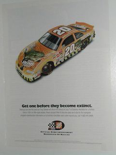 Newly listed 2001  ad, NASCAR #20, Jurassic Park model