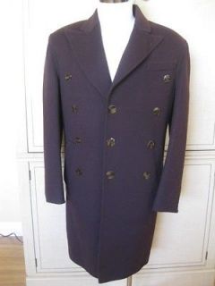 JEAN PAUL GAULTIER Couture Mens Dark Brown Wool Trench Coat Jacket 46 