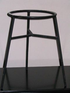 black cast iron classic plant stool tripod 12 inch height