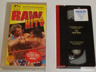 wwe WWF Monday Night RAW HITS ~ 1995 Coliseum Video; Bret Hart 123 Kid 