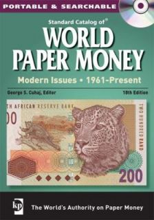 2013 Standard Catalog of World Paper Money, Modern Issues CD by George 