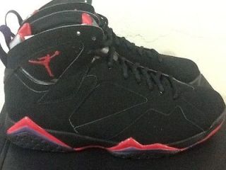 New 2012 Nike Air Jordan Retro 7 VII Raptor Black/True Red Dark Mens 