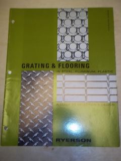 Vtg Joseph T Ryerson&Son Catalog~Gratin​g&Flooring~Ste​el/Aluminum 