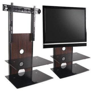 LCD LED Plasma TV Wall Mount Glass Component Mount Combo Fits 32 to 55 
