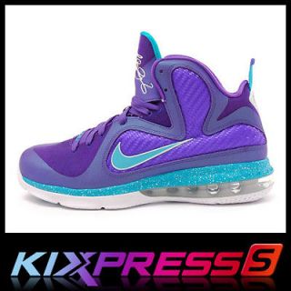 Nike Lebron 9 GS [472664 500] James Basketball Pure Purple/Turquoise 