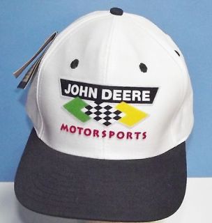 John Deere Motorsports Chad Little Cap Truckers Hat 100% cotton w tag 