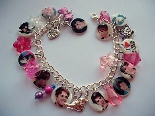 NEW Justin Bieber picture charm bracelet. Great special gift 
