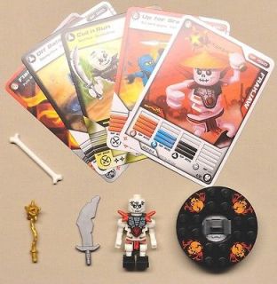 NEW Lego FrakJaw NINJAGO Minifig w/ SPINNER WEAPONS & Trading Cards