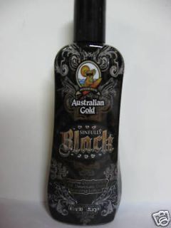 NEW SINFULLY BLACK 15x BRONZER INDOOR TANNING BED LOTION AUSTRALIAN 