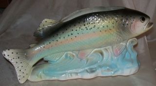 rubens originals rainbow trout planter very good expedited shipping 