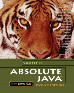 Absolute Java by Walter J. Savitch 2005, Mixed Media, Student Edition 