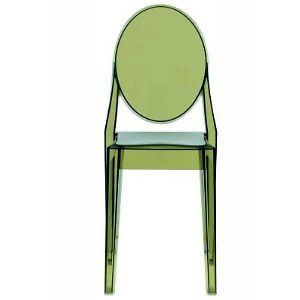 Kartell Victoria Ghost Modern Dining Chair Transparent Green
