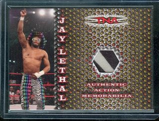 TNA JAY LETHAL 2 COLOR PIECE OF CLOTHING WRESTLING CARD