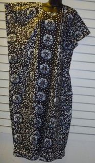 NWT Black Polka Dot KAFTAN Poncho MAXI Dress 1 size PLUS fits XL 1X 2X 