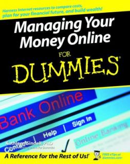   Money Online for Dummies by Kathleen Sindell 2004, Paperback