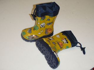 Wellington boots with Animal print and tie top fastening by Nora 20 32 