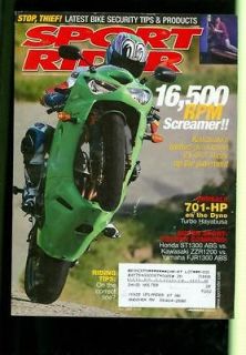 2005 Sport Rider (Motorcycle) Magazine Kawasaki ZX 6RR/Turbo Hayabusa