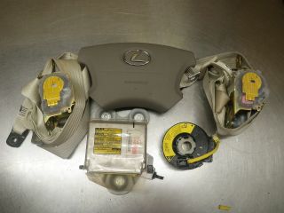 2001 Lexus LS430 Air Bag Set w/ Computer and seat belts and Dashboard