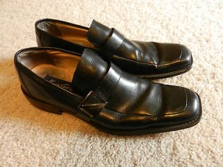 Kenneth Cole Black Extended Play Buckle Loafer Dress Shoe 9.5