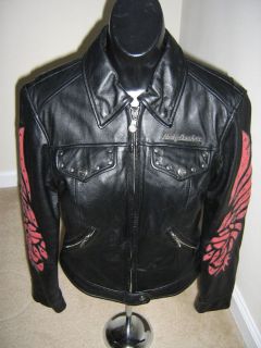 womens harley davidson leather jacket in Womens Clothing