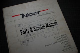 MAINTAINER PARTS repair service manual book catalog spare list crane 