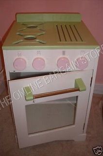   Barn Kids Lil Prep Little Kitchen STOVE OVEN Cabinet Pink Pretend Play
