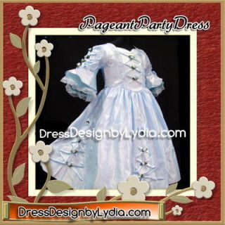   Victorian Pageant Toddler Gown Dress 5/6 Little Flower Girl Bridesmaid