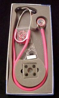 elite cardiology stethoscope hot pink grx cd 29 new time