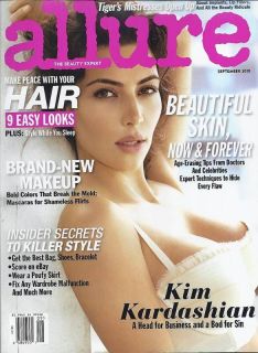 allure magazine kim kardashian makeup hair bags shoes