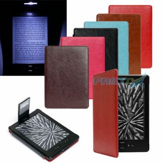   PU LEATHER CASE COVER FOR BLACK £69 KINDLE WI FI 6 WITH SLIM LIGHT