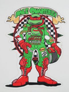   Mirage Ninja Turtles Dale Quarterley Kawasaki Superbike sticker decal