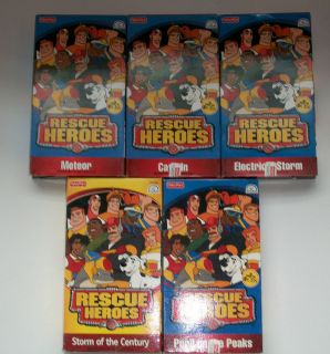 LOT 4 FISHER PRICE RESCUE HEROES VHS TAPES PERIL ON THE PEAKS, EL NINO 