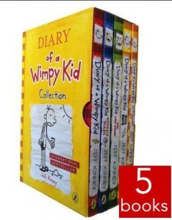   of a wimpy kid 5 books Box set collection by Jeff Kinney BEST SELLER