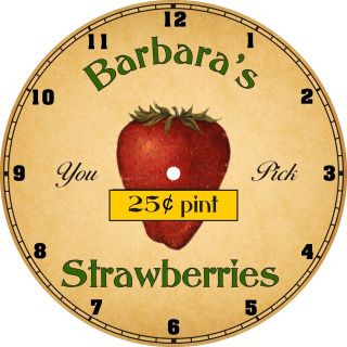 Custom Personalized Kitchen Strawberry Strawberries Farm Country Cook 
